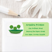 ポッド漫画の中の可愛いジャンプ豆イラストレーション ラベル (インサイチュ)