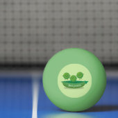 ポッド漫画の中の可愛いジャンプ豆イラストレーション 卓球ボール (ネット)