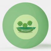 ポッド漫画の中の可愛いジャンプ豆イラストレーション 卓球ボール (正面)