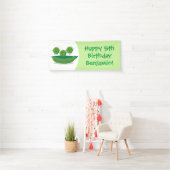 ポッド漫画の中の可愛いジャンプ豆イラストレーション 横断幕 (インサイチュ)