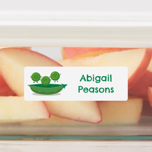 ポッド漫画の可愛いジャンプパーソナライズされた豆 ラベル (貼付)