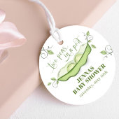 ポッド男女兼用に緑の2つのエンドウ豆 フェイバータグ