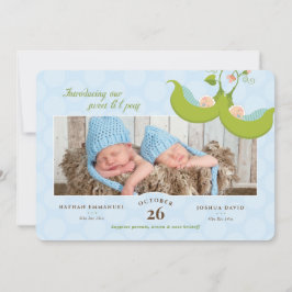 ポッド・ツイン・ボーイズ1個誕生のお知らせ 招待状