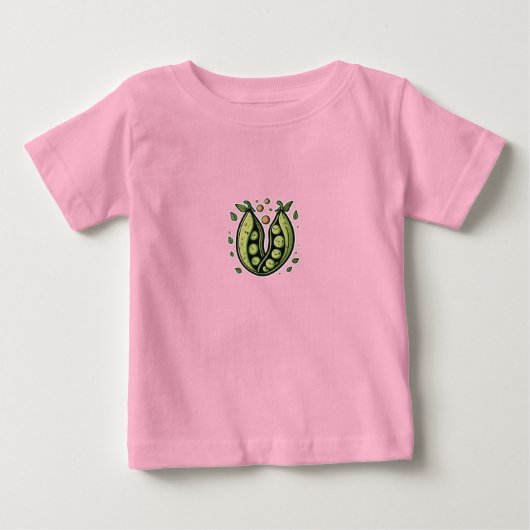 ポッド・パールのエンドウ ベビーTシャツ (正面)