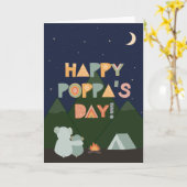 ポッパのお父さんの日帰りカード カード (黄色い花)