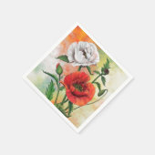 ポッパイズナプキンスポピーの花 スタンダードカクテルナプキン (角)
