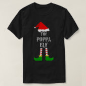 ポッパ小妖精や小人クリスマスパジャマ一致する家族のギフト Tシャツ (デザイン正面)