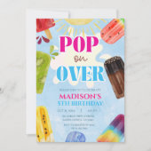 ポッピコ ポップ オン オーバー アイスクリーム 1st 3rd 4th 5th 6th 招待状 (正面)
