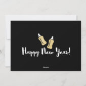 ポッピングボトルの新年のベイビー発表 シーズンカード (裏面)