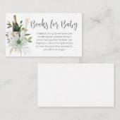 ポッピンベビーボトルベビーシャワーブックベビー エンクロージャーカード (正面/裏面)
