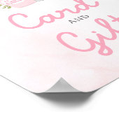 ポッピンボトルガールベビーシャワーカードとギフト ポスター (角)