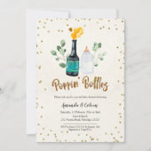 ポッピンボトル男女兼用コードベビーシャワー 招待状 (正面)