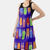 ポッピン凍っていポップかわいい霜の降りたおやつ エプロン (インサイチュ)