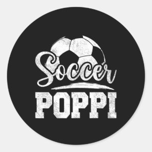 ポッピ・サッカー選手の試合日父の日 ラウンドシール