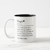 ポップおもしろい定義、祖父70誕生日 ツートーンマグカップ (左)