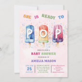 ポップが始まる！パプスカル ベイビーシャワー ご招待 招待状 (正面)