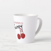 ポップさくらんぼラテマグ カフェラテマグ (右アングル)