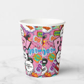 ポップする準備ができたベイビーシャワー ピンク コミックブック 紙コップ (右)