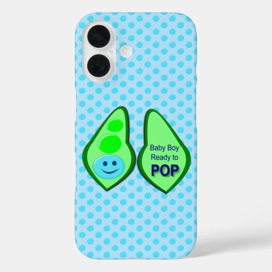 ポップする準備ができたベイビー ボーイ ブルーピー Case-Mate iPhoneケース (裏面)