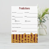 ポップする準備ができた映画のベイビーシャワーゲーム予想 招待状 (スタンド正面)