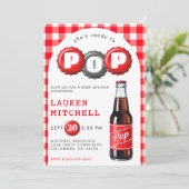 ポップする準備ができた ソーダ プライド 赤ちゃんシャワー 招待状 (スタンド正面)