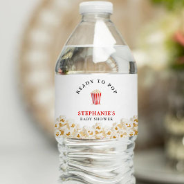 ポップする準備ができた！ベイビーシャワーポップコーン ペットボトルラベル