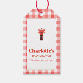 ポップする準備ができた レッド ソーダ ポップ ベイビー シャワーパーティー ギフトタグ