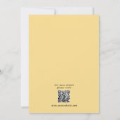 ポップでカラフルなおしゃれな結婚式の招待状 招待状 (裏面)