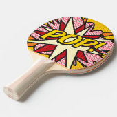 ポップでファンなレトロコミックブックスーパーヒーローモダン 卓球ラケット (正面アングル)