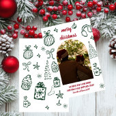 ポップでレトロなクリスマス アーチ写真 ホリデー カード