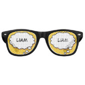 ポップでレトロなコミックブックの思考バブル レトロサングラス (正面)