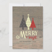 ポップで明るいレトロクリスマス シーズンカード (正面)