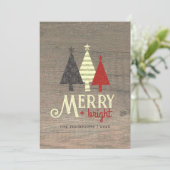 ポップで明るいレトロクリスマス シーズンカード (スタンド正面)