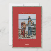 ポップで明るいレトロクリスマス シーズンカード (裏面)