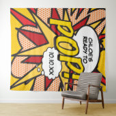 ポップで楽しいベイビーシャワーフォトブース タペストリー (インサイチュ(横))