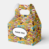 ポップで楽しい 現代のコミックスタイル ベビーシャワー フェイバーボックス (裏面サイド)