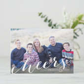 ポップで華やかなホリデー フォトカード シーズンカード (スタンド正面)