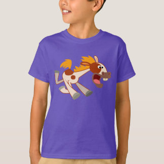 ポップなアニメのピント馬の子供用Tシャツ Tシャツ