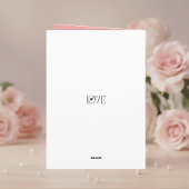 ポップなバレンタインカード ハートのラブスクリプトパターン シーズンカード