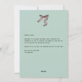 ポップな手描きホリデーイラストカード シーズンカード (裏面)