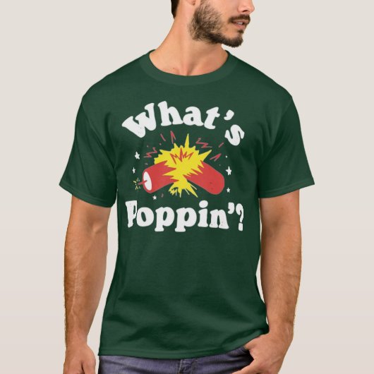 ポップな爆竹 Tシャツ (正面)