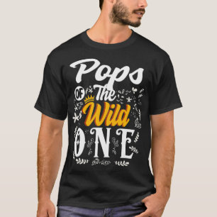 ポップの野生の1の誕生日パーティー最初の薄い Tシャツ