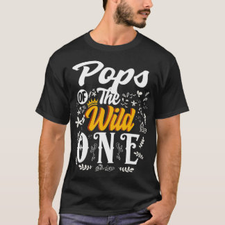 ポップの野生の1の誕生日パーティー最初の薄い Tシャツ