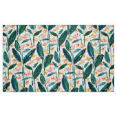 ポップはの極楽鳥熱帯水彩画ボップを踊ります ファブリック (ファットクウォーター)