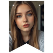 ポップアイドル誕生日ファンカフェスタイル写真 バンティングフラッグ (第1の旗)