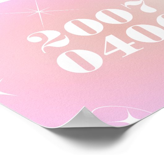 ポップアイドル誕生日ファンカフェスタイル応援バナー ポスター (角)