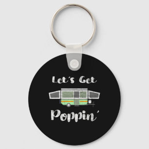 ポップアップキャンパー キャンプ テント トレーラー RV ポッピン モービル キーホルダー