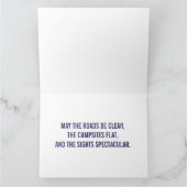 ポップアップテント付きキャンピングカーのカスタムテキストカード カード (内部)