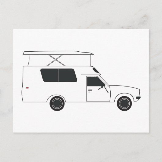 ポップアップ チヌーク キャンパー ポストカード (正面)