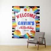 ポップアップ 誕生日招待状 ポップフィジェット ウェルカムサイン タペストリー (インサイチュ)